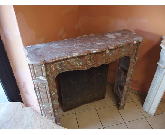 SIMPLE LOUIS PHILIPPE STYLE POMPADOUR FIREPLACE, FRANCE
