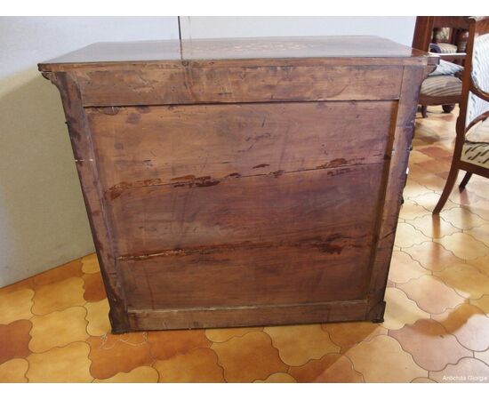 CHARLES X STYLE TWO-DOOR CREDENZA IN ROSEWOOD, 19TH CENTURY RESTORED