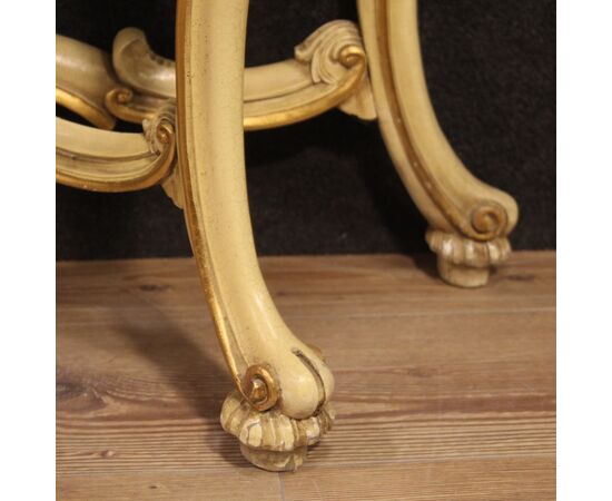 Great Italian console with mirror in Louis XV style