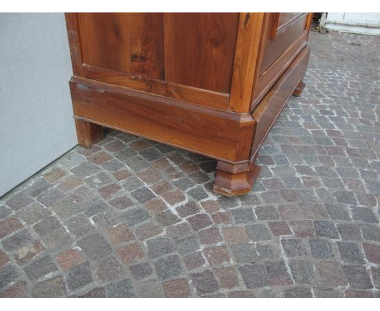 ARMADIO IN NOCE A UNA PORTA STILE LUIGI FILIPPO RESTAURATO cm L 99xP56xH211
