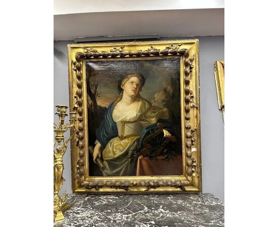 
Dipinto Allegoria della Musica – Olio su tela del XVIII secolo