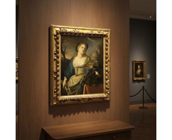 
Dipinto Allegoria della Musica – Olio su tela del XVIII secolo
