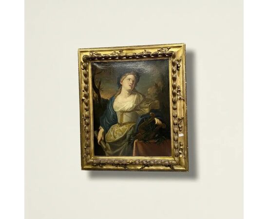 
Dipinto Allegoria della Musica – Olio su tela del XVIII secolo