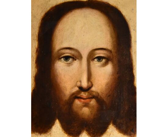 Face of Christ as Salvator Mundi, Flemish painter 16th/17th century