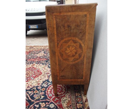 SMALL LOUIS XVI STYLE INLAID CHEST OF DRAWERS, 18TH CENTURY - L54xP34xH80 cm