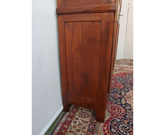 ARMADIO PIEMONTESE A DUE PORTE IN CILIEGIO EPOCA PRIMI 800 RESTAURATO cm L 113xP48xH207