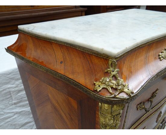 Secretaire in palissandro con bronzi Napoleone III 1880 Francia