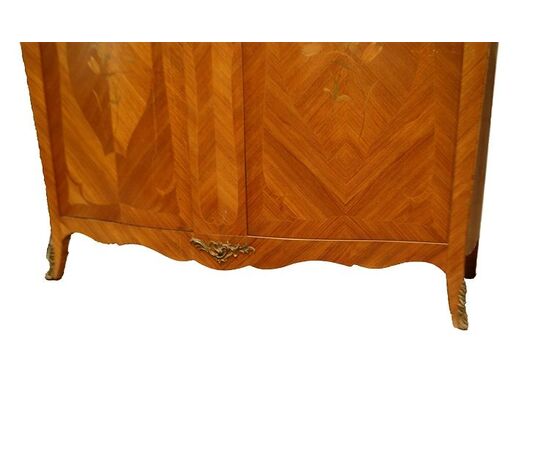 Armadio 2 porte francese stile Luigi XV in bois de rose di inizio 1900