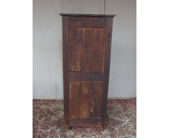 Two-door cabinet in oak, 18th century, France, restored. Dimensions: L65xW53xH174 cm