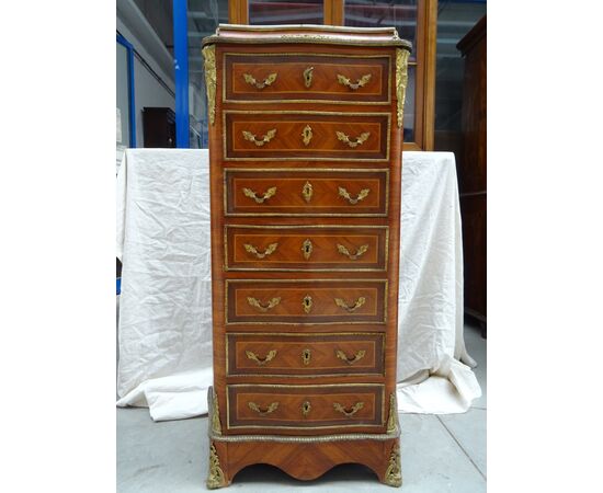 Secretaire in palissandro con bronzi Napoleone III 1880 Francia