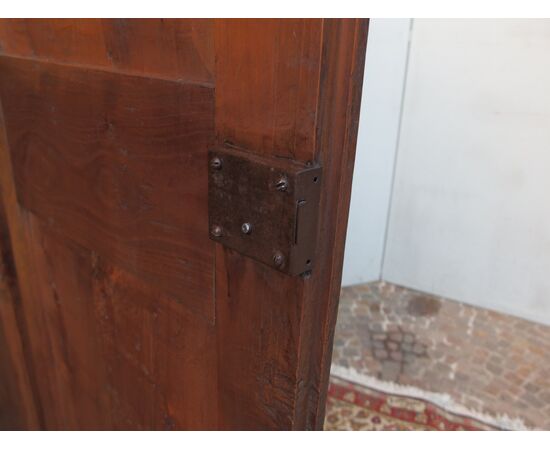 ARMADIO PIEMONTESE A DUE PORTE IN CILIEGIO EPOCA PRIMI 800 RESTAURATO cm L 113xP48xH207