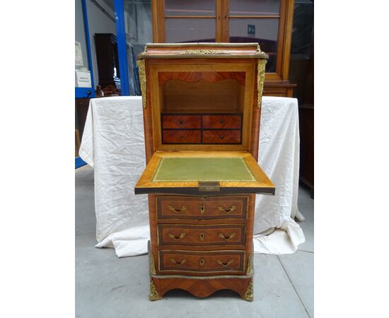 Secretaire in palissandro con bronzi Napoleone III 1880 Francia
