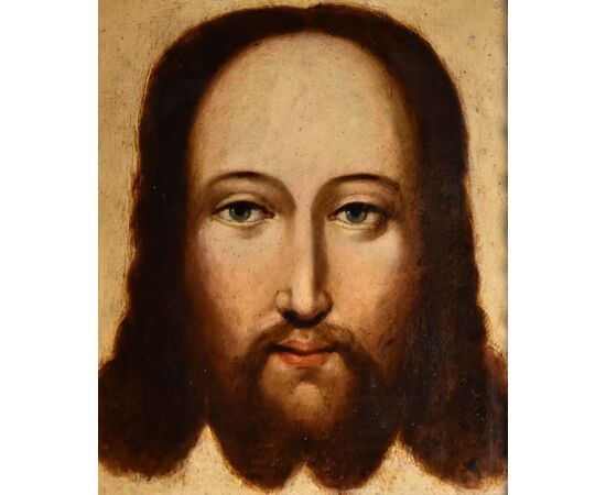 Face of Christ as Salvator Mundi, Flemish painter 16th/17th century