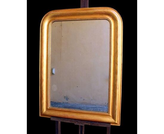 Golden mirror frame, mirror antique gold leaf