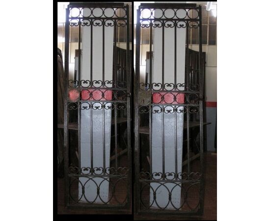 dars154 iron gate, two doors, mis. 140 cm xh 230