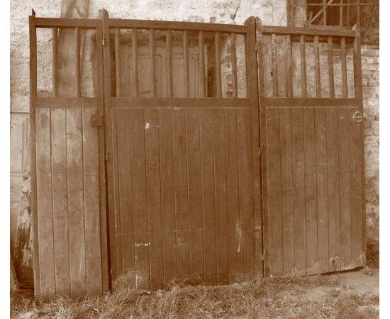 ptn187 wooden gate horse stables, mis. 294 cm xh 224