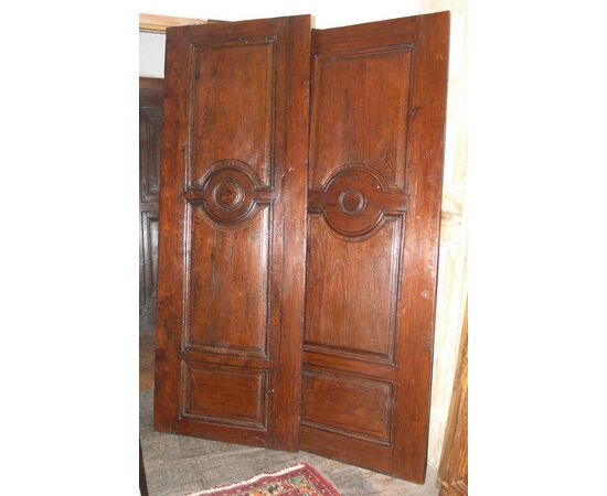 pts509 pair of ports empire walnut and oak, mis. 75 cm xh 204 cm thick 2.5 restored