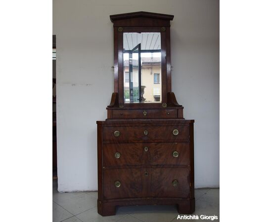 COMO' TOILET WITH EMPIRE STYLE MIRROR