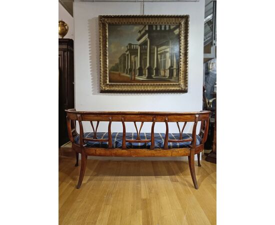 DIVANETTO DIRETTORIO IN NOCE FINE XVIII SECOLO