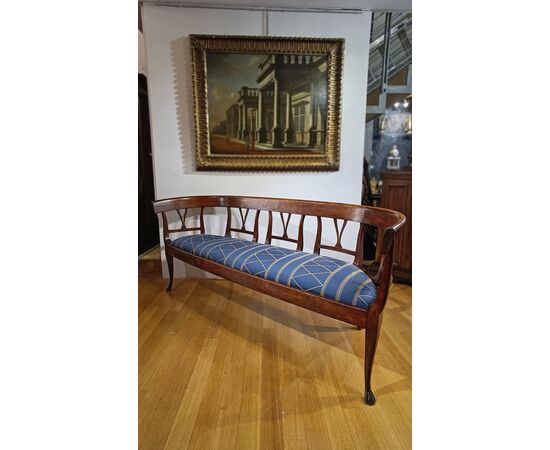 DIRECTOIRE WALNUT SOFA, LATE 18TH CENTURY