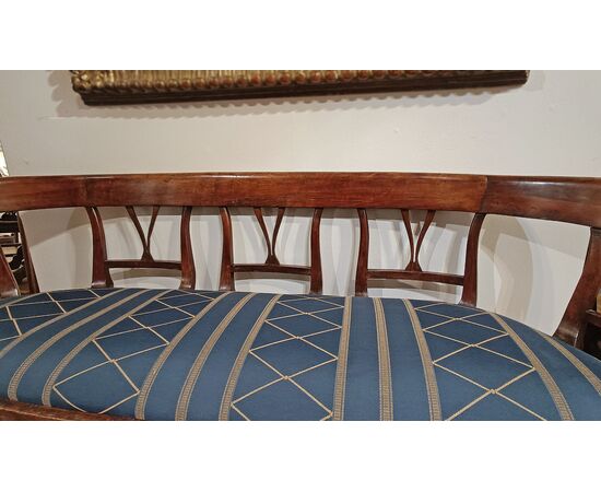 DIRECTOIRE WALNUT SOFA, LATE 18TH CENTURY