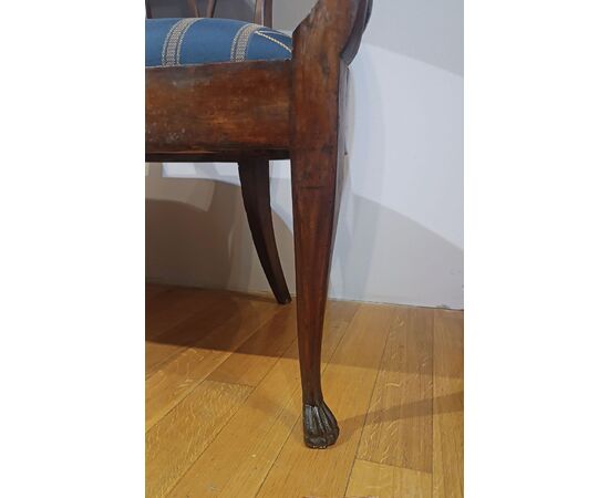 DIRECTOIRE WALNUT SOFA, LATE 18TH CENTURY