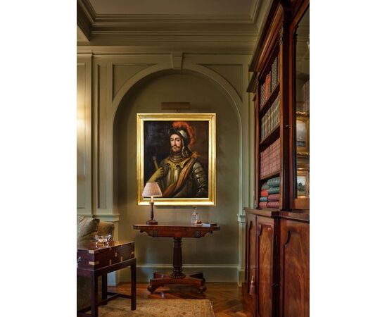 Portrait of a knight in armor, Lombard painter of the 17th century