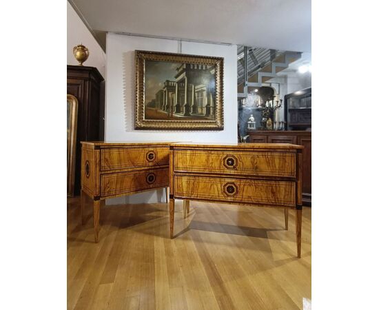 PAIR OF NEO-CLASSICAL STYLE CHEST OF DRAWERS, SECOND HALF OF THE 19TH CENTURY