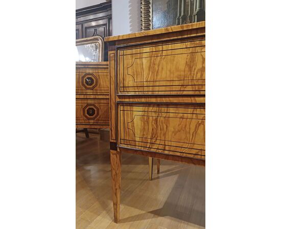 PAIR OF NEO-CLASSICAL STYLE CHEST OF DRAWERS, SECOND HALF OF THE 19TH CENTURY