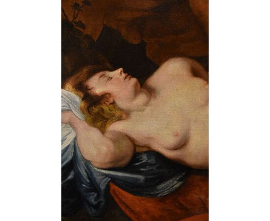 Jupiter and Antiope, follower of Anthoon van Dyck (Antwerp 1599 - London 1641)