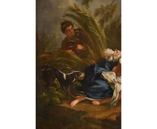 Francois Boucher (Paris, 1703 - 1770), The Surprised Lovers/ The Pleasant Lesson