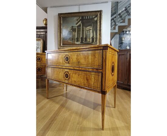PAIR OF NEO-CLASSICAL STYLE CHEST OF DRAWERS, SECOND HALF OF THE 19TH CENTURY