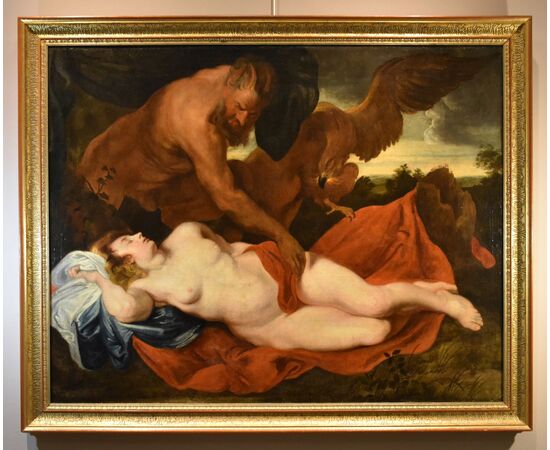 Jupiter and Antiope, follower of Anthoon van Dyck (Antwerp 1599 - London 1641)