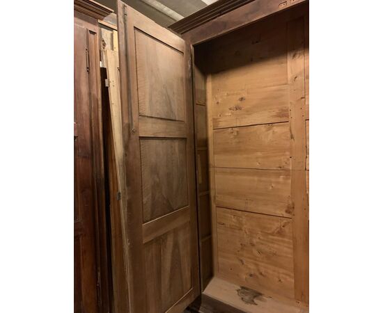 ARM242 - N. 2 walnut wardrobes, from the 1700s, one measures cm L 370 x H 265, the other cm L 195 x H 265