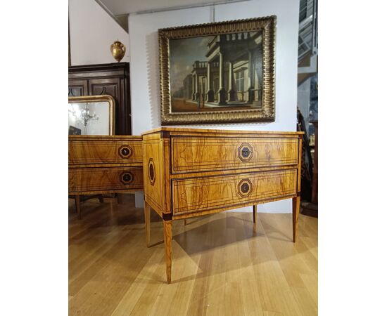 PAIR OF NEO-CLASSICAL STYLE CHEST OF DRAWERS, SECOND HALF OF THE 19TH CENTURY