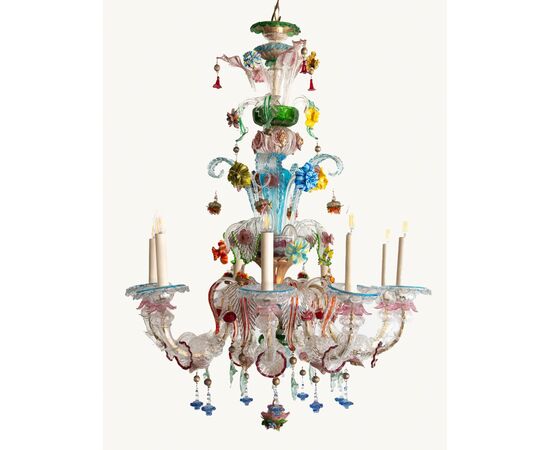 Murano glass chandelier – Italy, 1950s