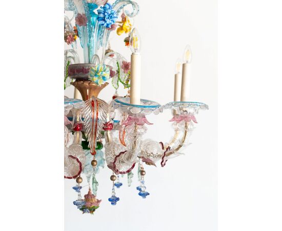 Murano glass chandelier – Italy, 1950s
