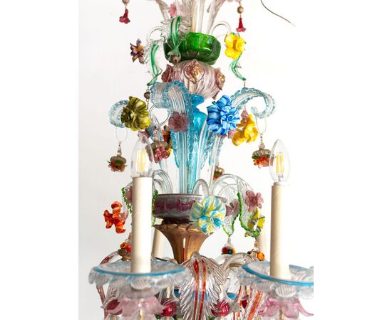 Murano glass chandelier – Italy, 1950s