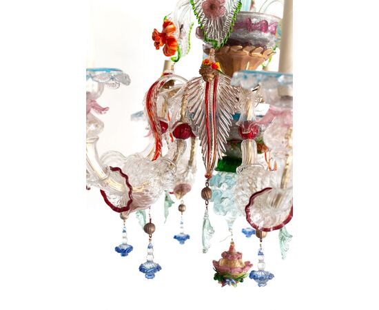Murano glass chandelier – Italy, 1950s