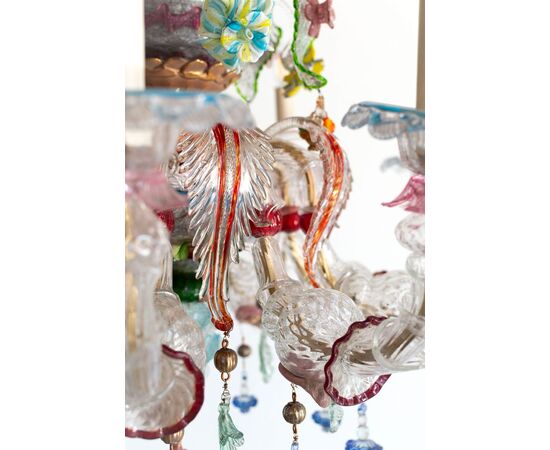 Murano glass chandelier – Italy, 1950s