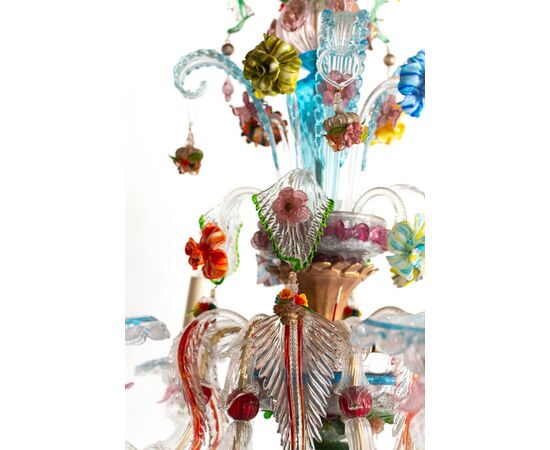 Murano glass chandelier – Italy, 1950s