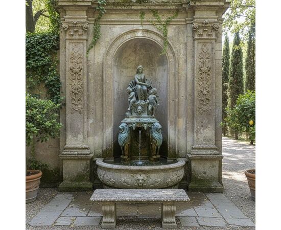 
Grande Fontana in Bronzo del XIX Secolo