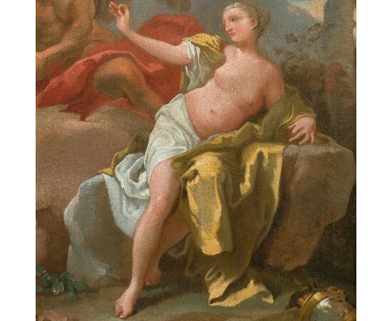 Pittore veneziano (XVIII sec.) - Venere e Crono (bozzetto preparatorio).