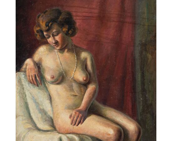 Pittore bohémien francese (inizi XX sec.) - Nudo femminile.