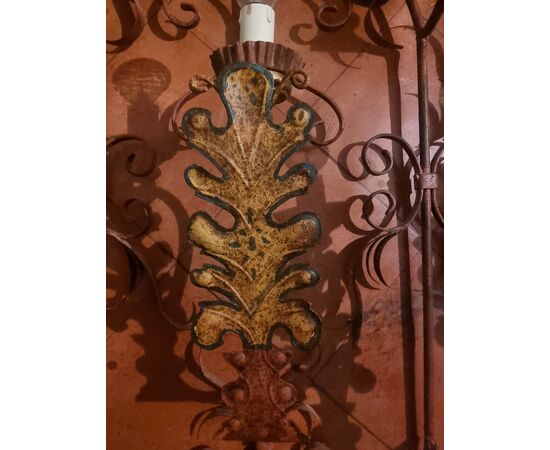 Large wrought iron sconces