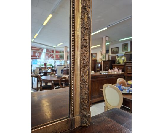 Specchiera in legno dorato