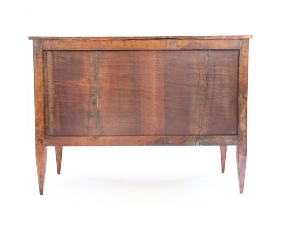 Rosewood veneered chest of drawers with boxwood, rosewood and stained maple inlays, Lombardy, late 18th century