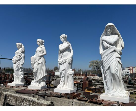 Marble four seasons statues - Height 160 cm