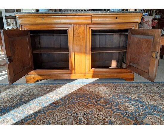 Blonde walnut sideboard