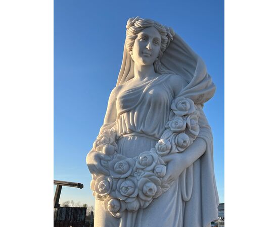 Marble four seasons statues - Height 160 cm